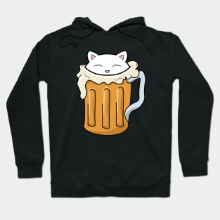 Cat in a jar of beer Hoodie